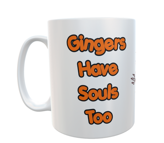 Ginger Mug Gift Gingers Have Souls Too Funny Cute Redhead Ginge Hair Present