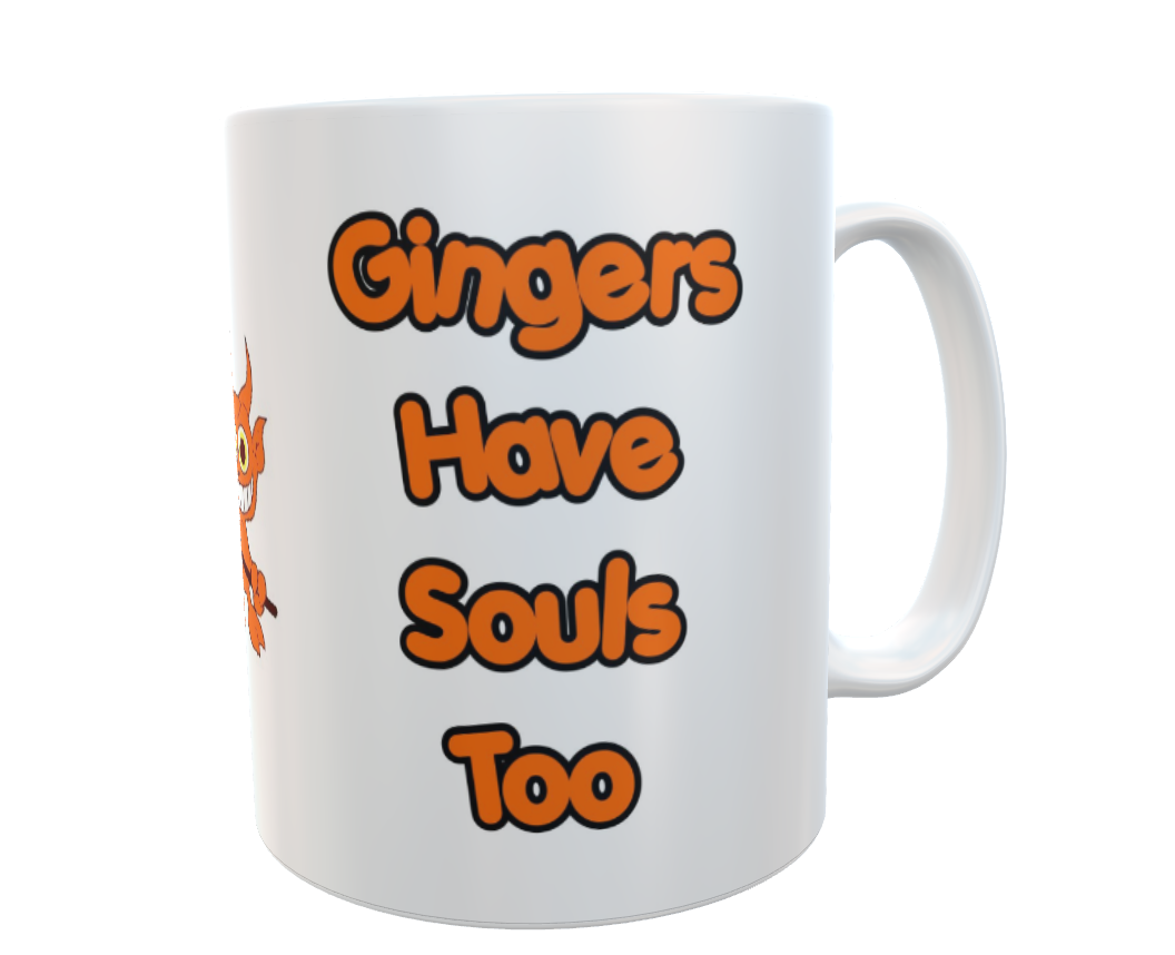 Ginger Mug Gift Gingers Have Souls Too Funny Cute Redhead Ginge Hair Present