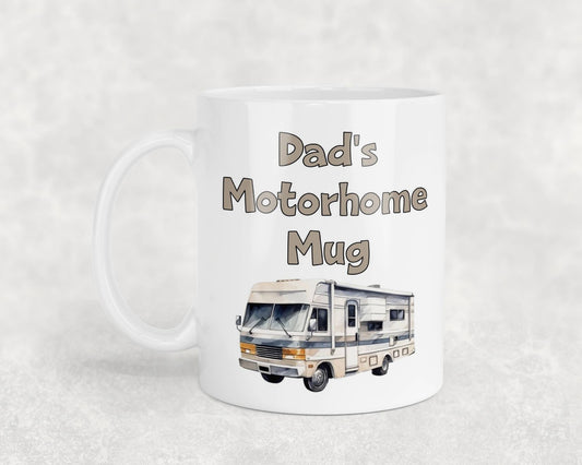 Dad Mug Gift - Dad's Motorhome Mug - Nice Novelty Funny Father Daddy Holiday Travel Vacation Cup