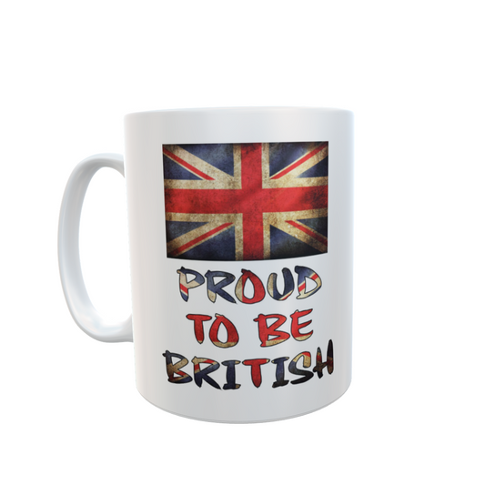Great Britain Mug Gift - Proud To Be British - Nice Cute Novelty Nationality Flag Cute Cup Present