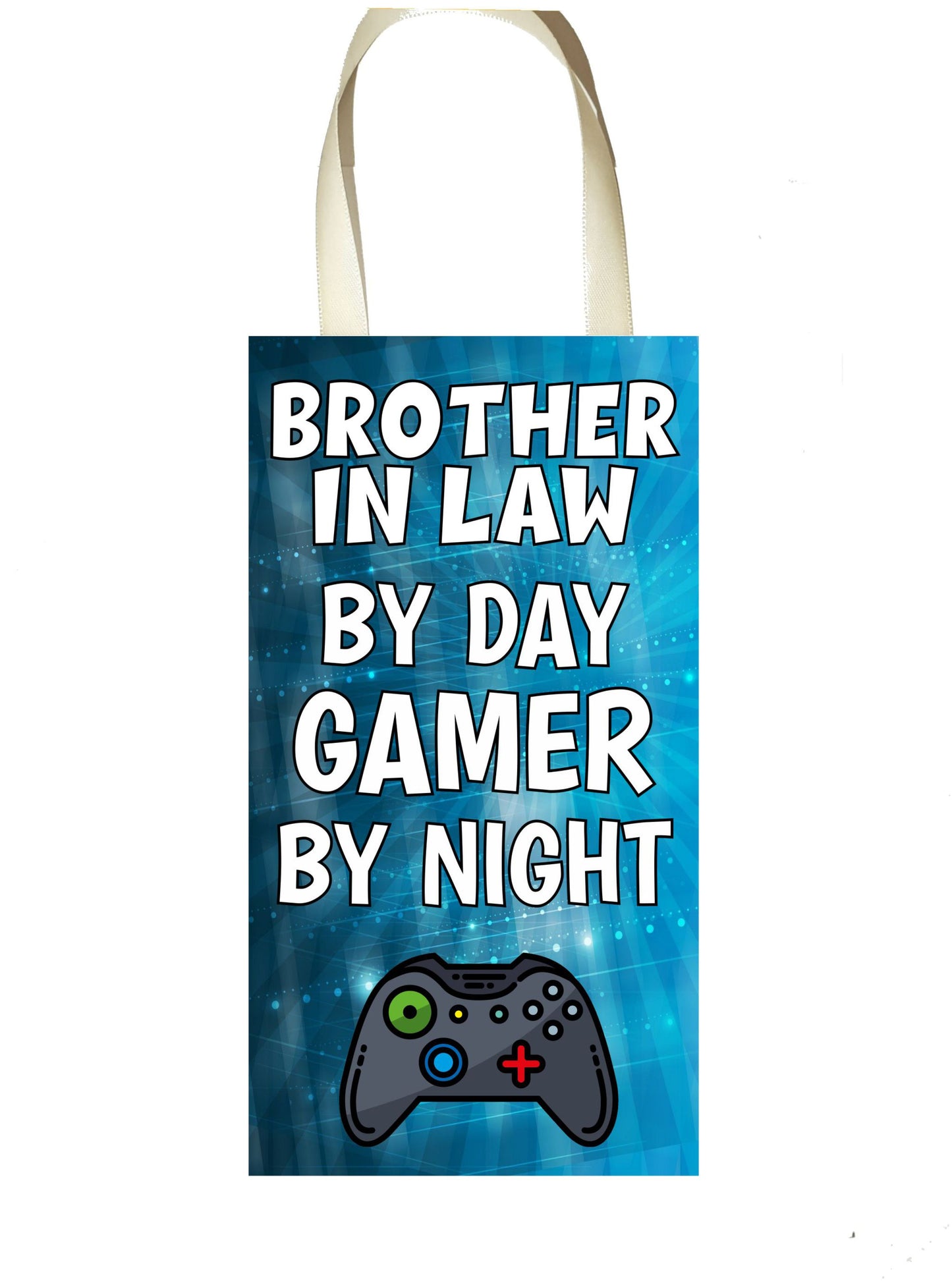 Brother in Law Gaming Xbox Plaque / Sign Gift - Brother in Law By Day Gamer By Night - Cute Fun Cheeky Novelty Present
