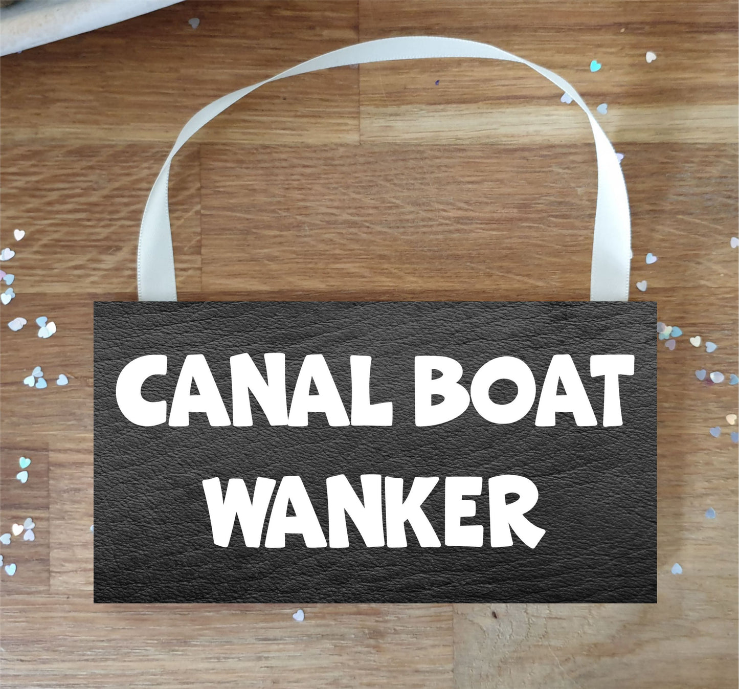 Boating Plaque / Sign Gift - Canal Boat Wanker - Rude Cheeky Cute Fun Novelty Present