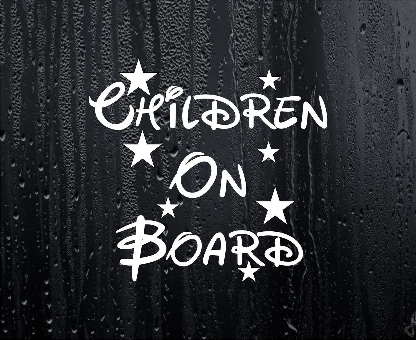 Car Sticker Children On Board Funny Novelty Van Cute Cartoon Kids Window Bumper Boot Door Decal