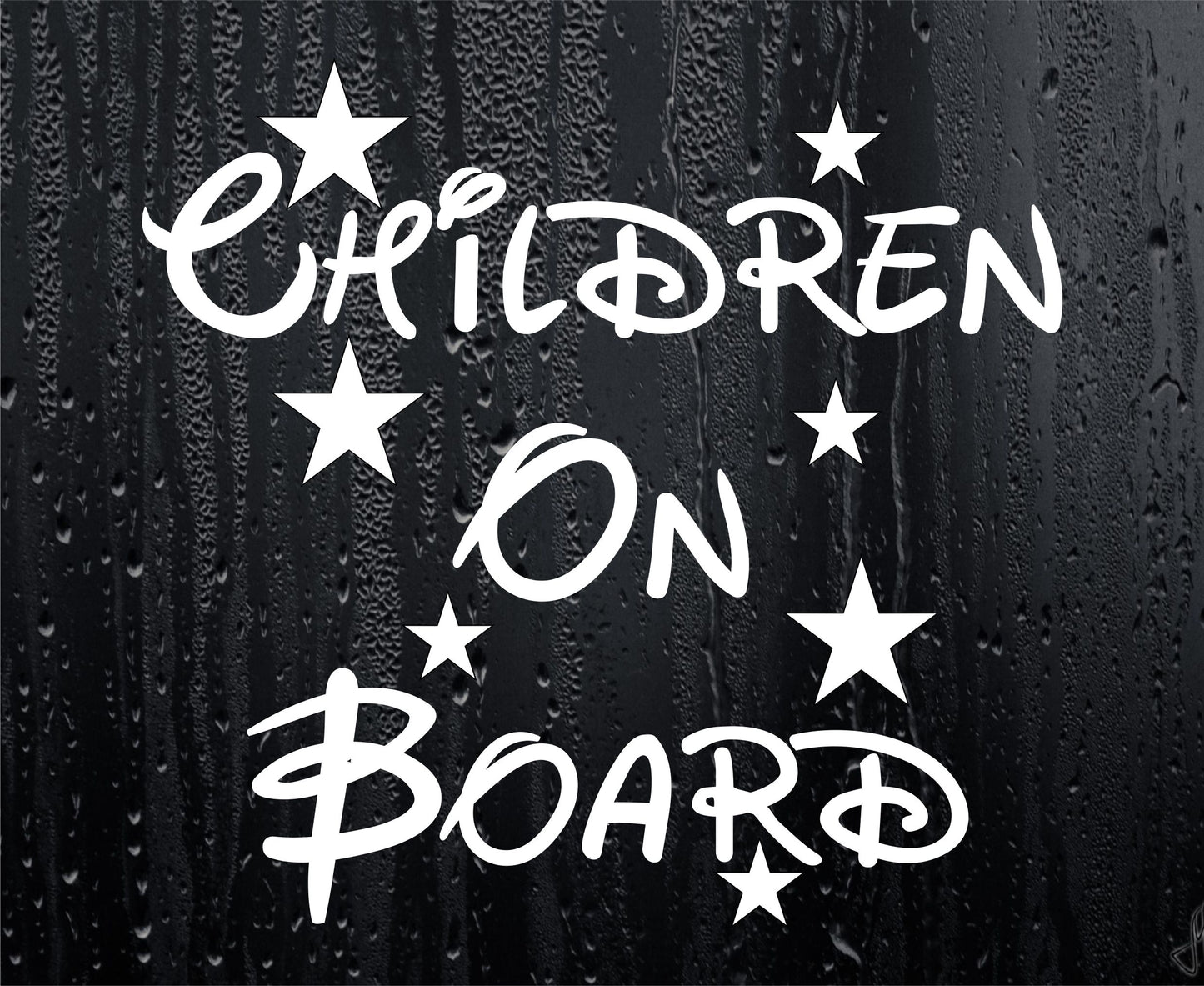 Car Sticker Children On Board Funny Novelty Van Cute Cartoon Kids Window Bumper Boot Door Decal