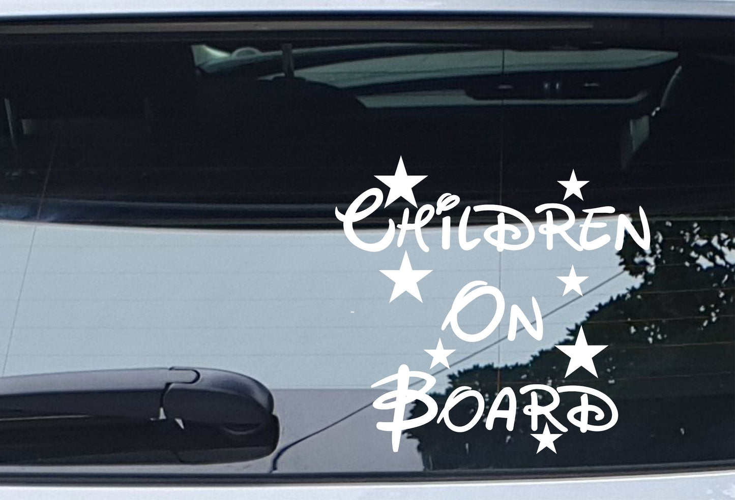 Car Sticker Children On Board Funny Novelty Van Cute Cartoon Kids Window Bumper Boot Door Decal