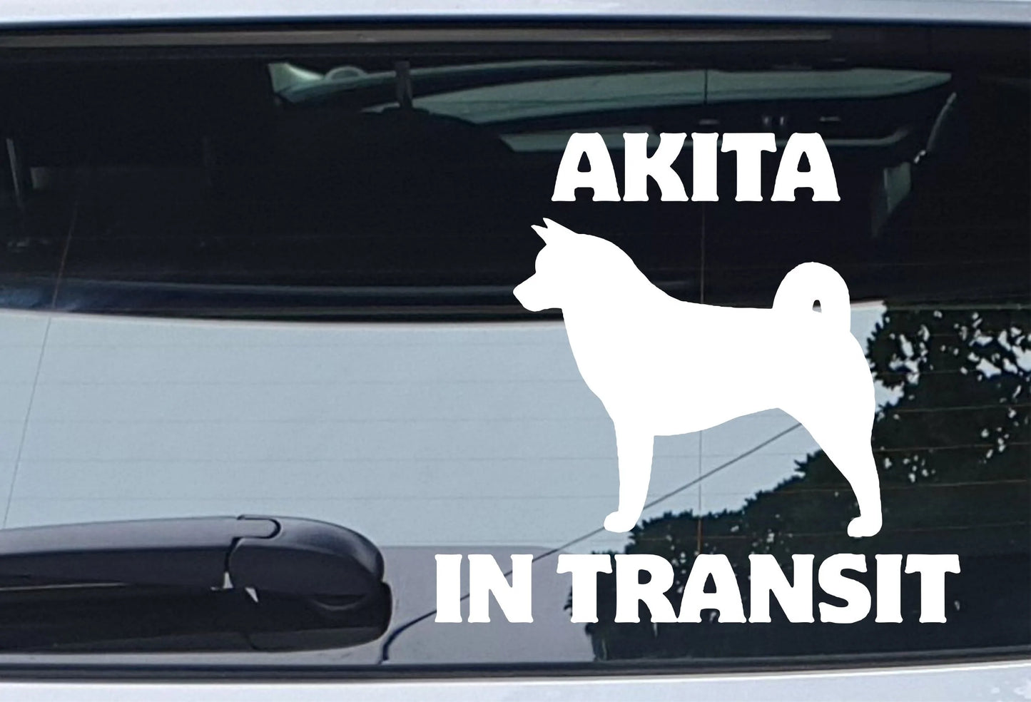 Car Sticker Akita In Transit Nice Fun Cute Novelty Warning Van Window Bumper Boot Door Decal