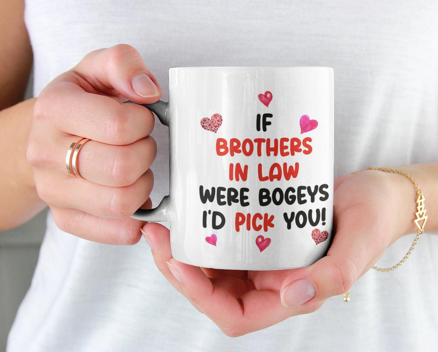 Brother In Law Mug Gift - If Brother In Laws Were Bogeys I'd Pick You - Nice Funny Cheeky Novelty Cup Present