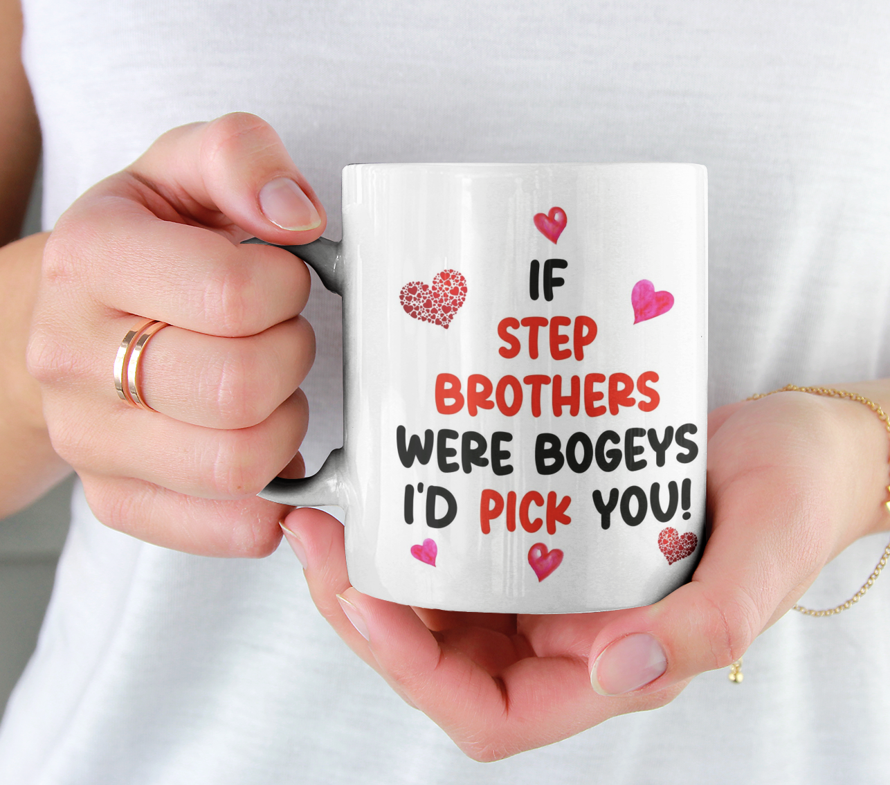 Step Brother Mug Gift - If Step Brothers Were Bogeys I'd Pick You - Nice Funny Cheeky Novelty Cup Present