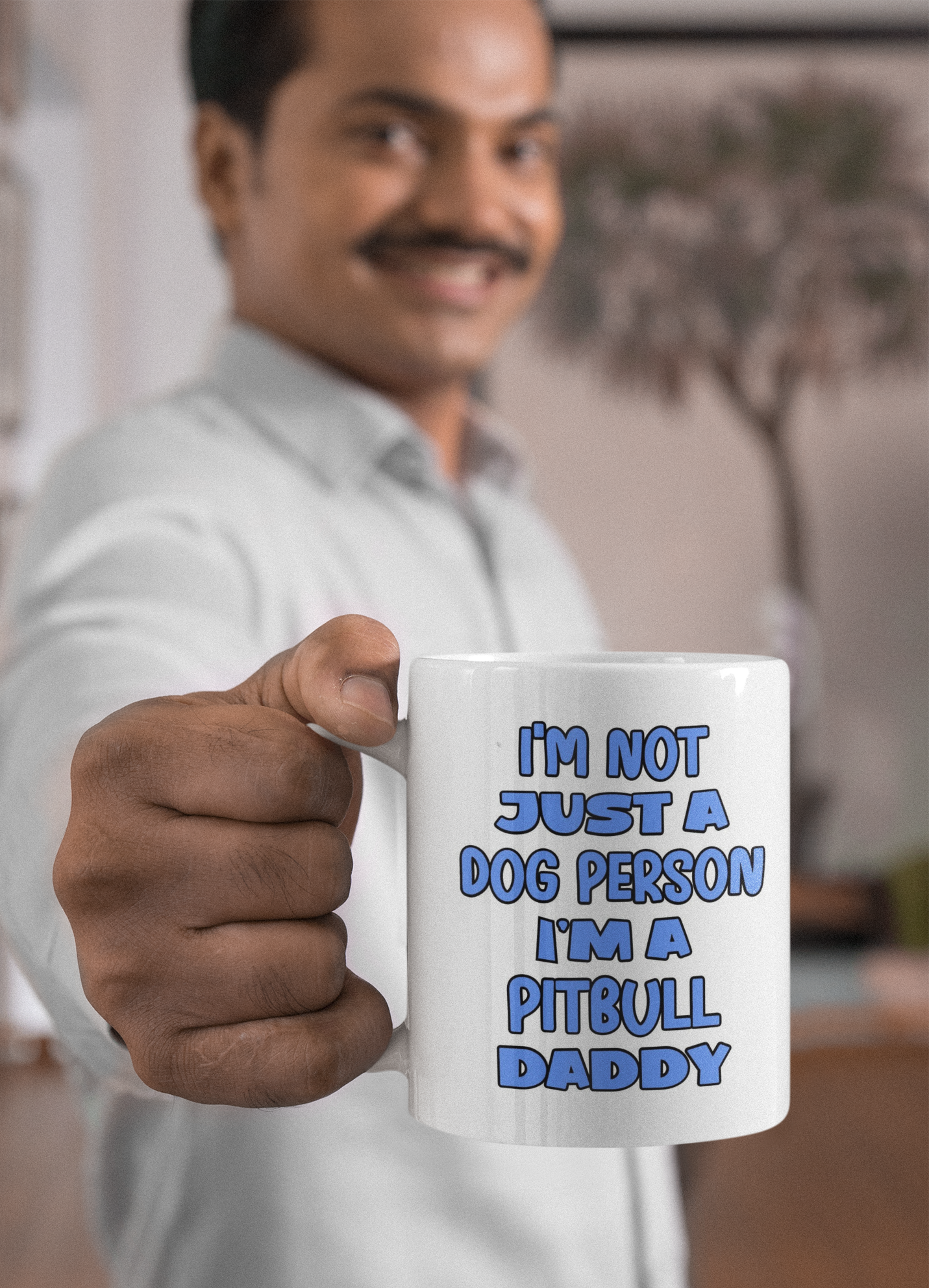 Pitbull Mug Gift - I'm Not Just A Dog Person I'm A Daddy - Nice Funny Cute Novelty Pet Owner Cup Present