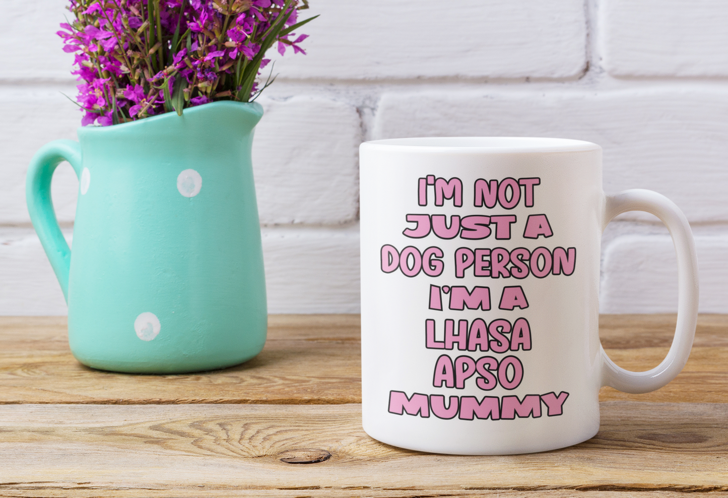Lhasa Apso Mug Gift - I'm Not Just A Dog Person I'm A Mummy - Nice Funny Cute Novelty Pet Owner Cup Present