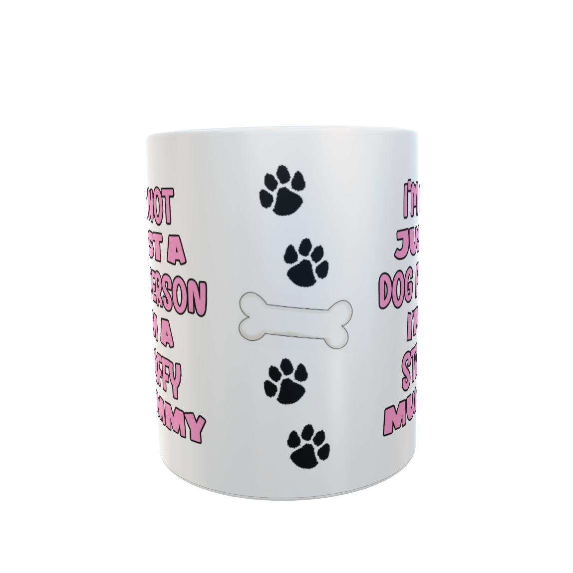 Staffy Mug Gift - I'm Not Just A Dog Person I'm A Mummy - Nice Funny Cute Novelty Pet Owner Cup Present