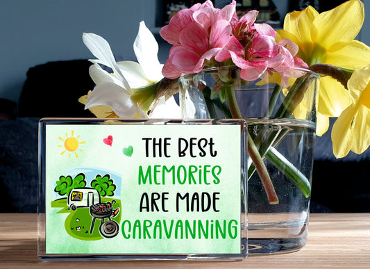 Caravan Fridge Magnet - The Best Memories Are Made Caravanning - Funny Cute Cheeky Novelty Present