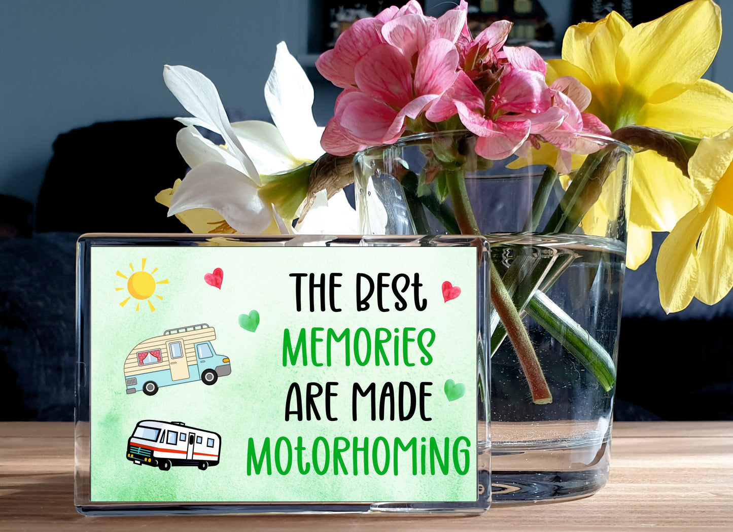 Motorhome Fridge Magnet - The Best Memories Are Made Motorhoming - Funny Cute Cheeky Novelty Present