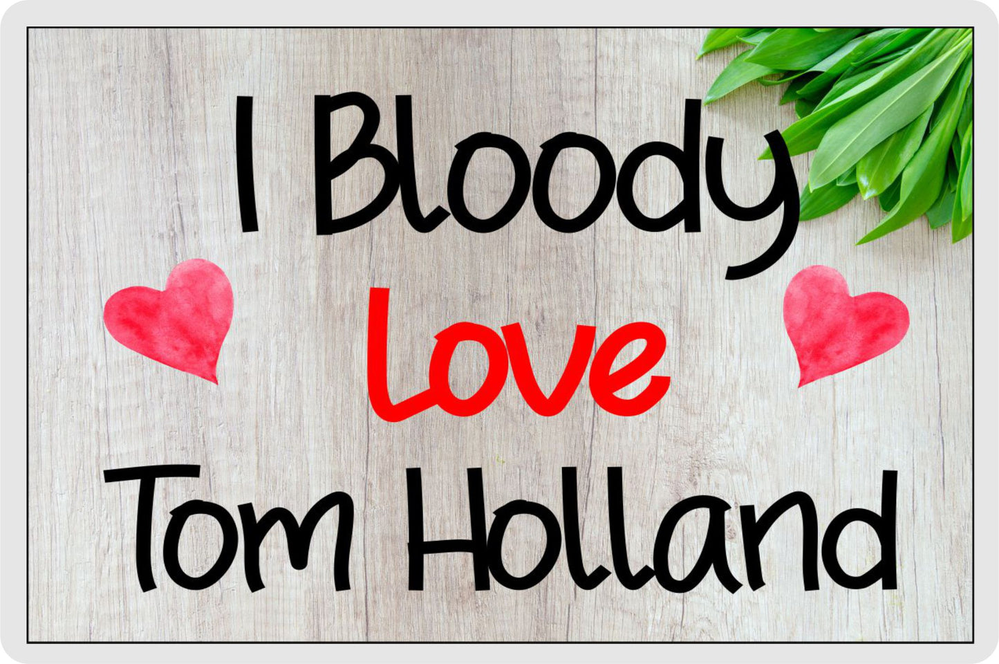 Tom Holland Fridge Magnet Gift - I Bloody Love Tom Holland - Funny Cute Birthday Novelty Present