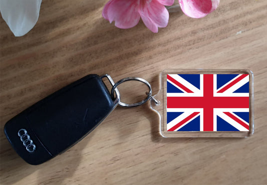 Great Britain Flag Keyring Gift - Cute United Kingdom ( UK ) Novelty Key Fob - Birthday Present