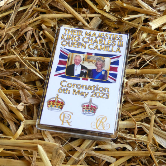 King Charles Queen Camilla Fridge Magnet Gift - King Charles III and Queen Camilla Coronation - Cute Novelty Royal Commemorative Present