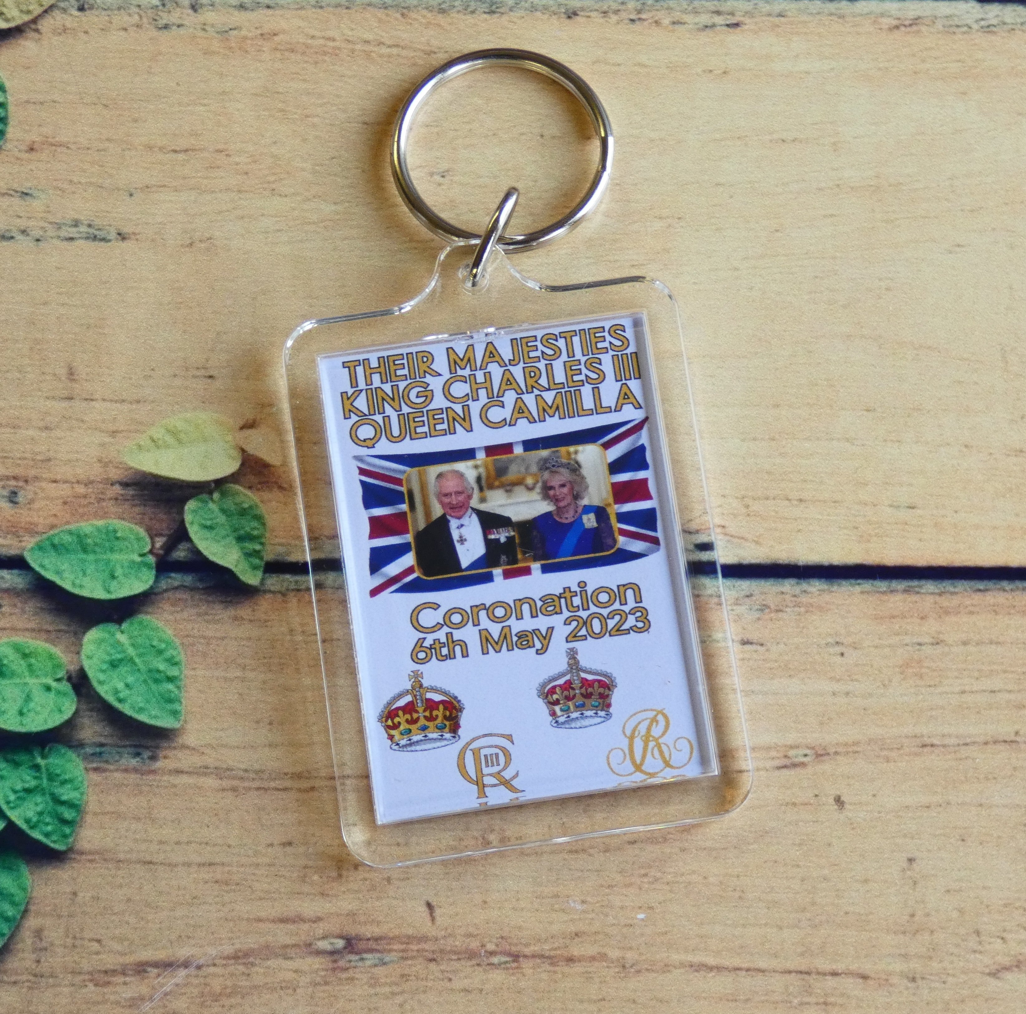 King Charles Queen Camilla Keyring Gift x80 sadnickgifts