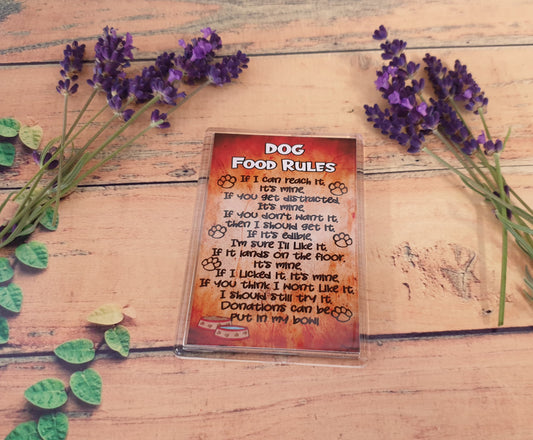 Dog Fridge Magnet Gift - Dog Food Laws - Funny Cute Pet Lover Xmas Birthday Present