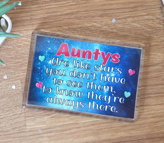 Aunty Fridge Magnet - Auntys Are Like Stars - Nice Cute Novelty Fun Present