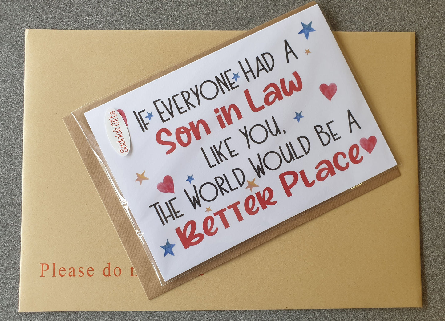 Son In Law Birthday Card - If Everyone Had A Son In Law Like You World Better Place - Nice Cute Novelty Greetings Card