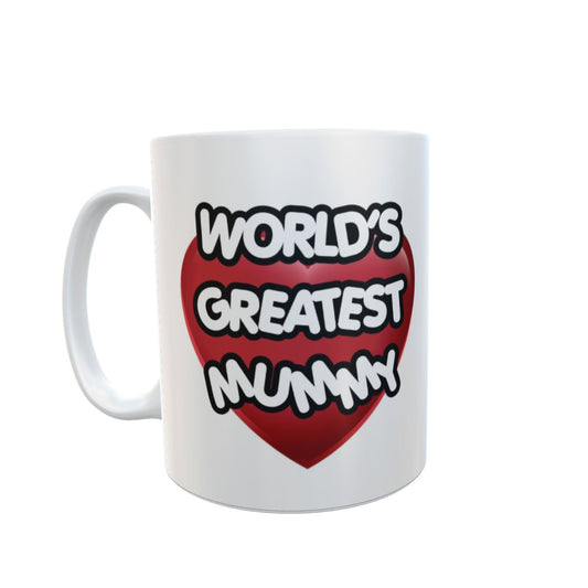 Mummy Mug Gift - World's Greatest Mummy - Nice Novelty Cute Tea Cup for Mothers