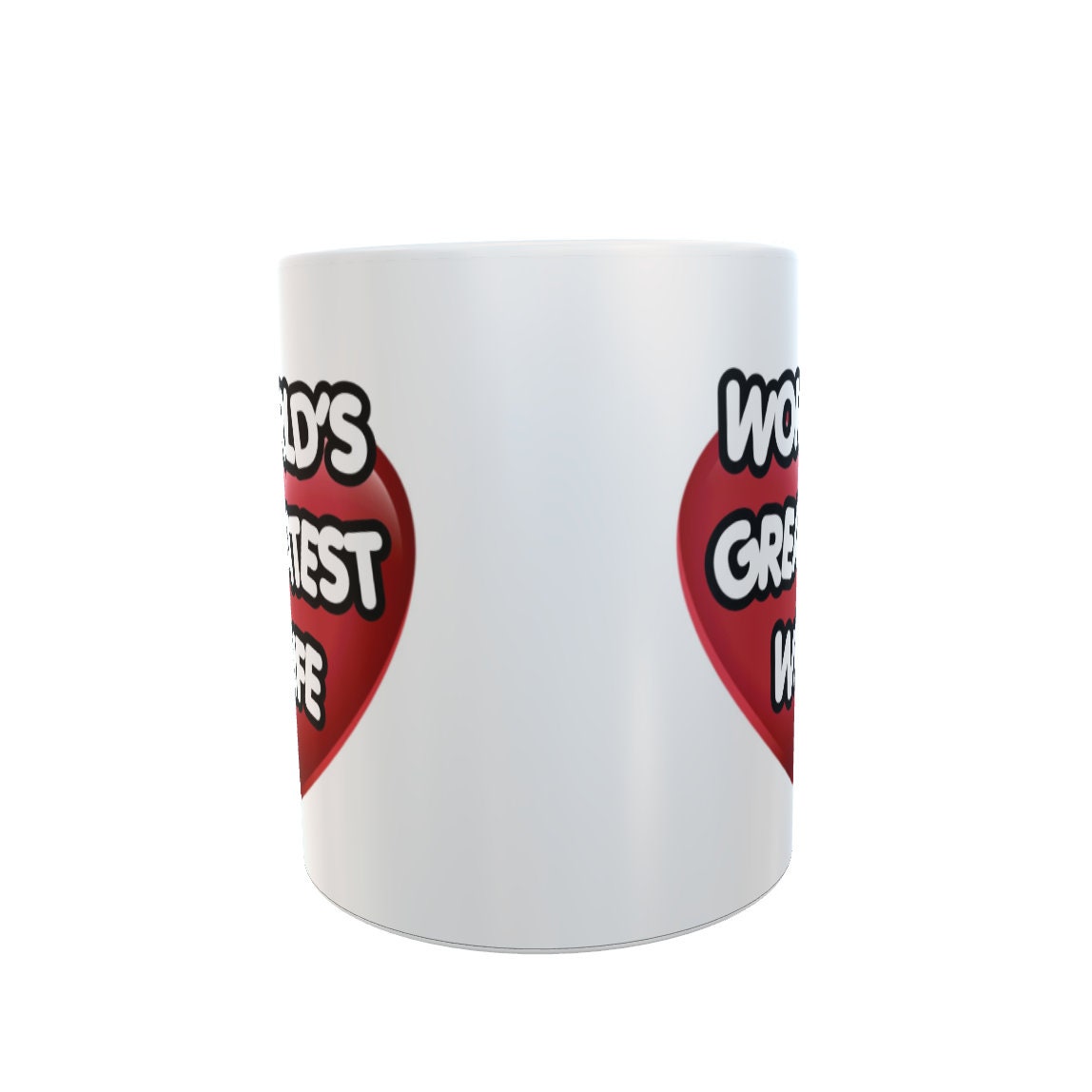 Wife Mug Gift - World's Greatest Wife - Nice Novelty Cute Cup