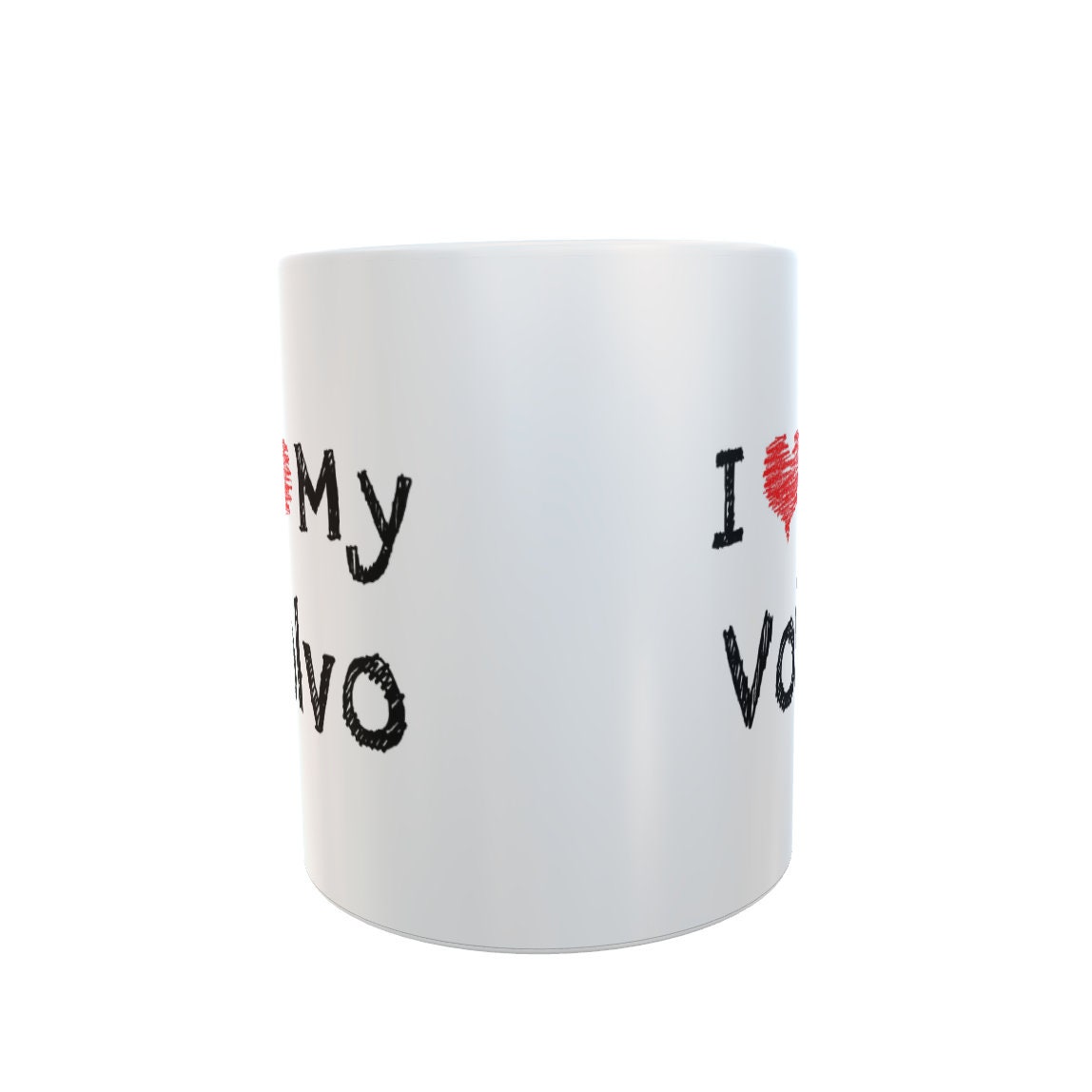 Volvo Mug Gift – I Love Heart My Volvo - Novelty Cute Car Owner Ceramic Cup Present