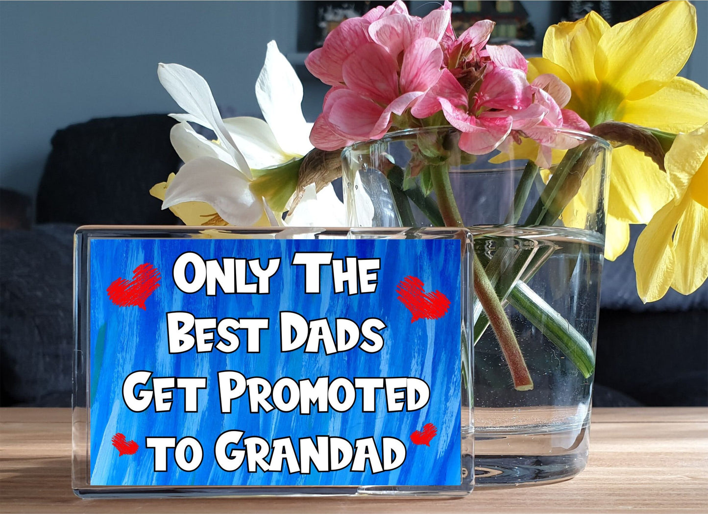 Dad Grandad Fridge Magnet - Only The Best Dads Get Promoted - Fun Cute Cheeky Novelty Present