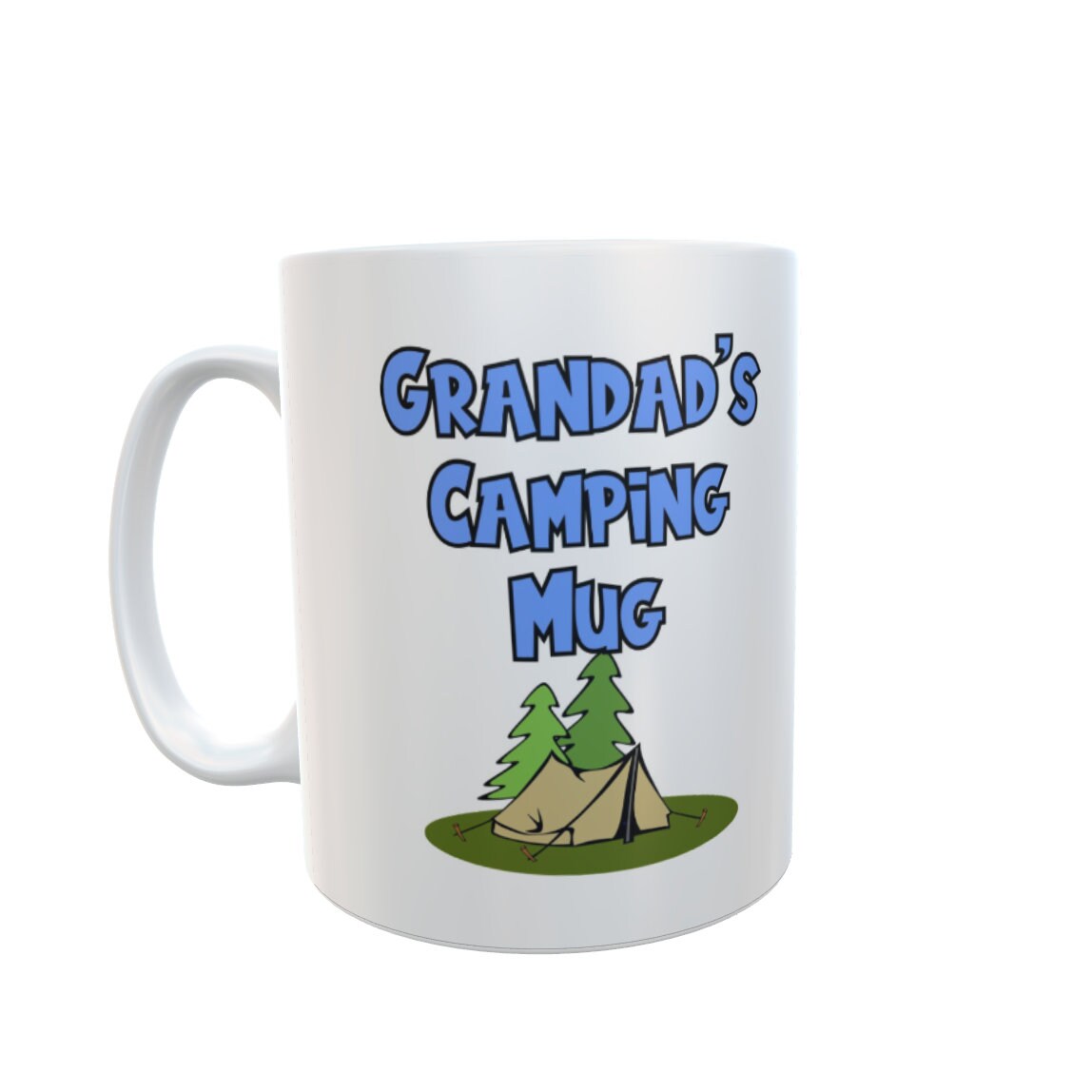 Grandad Mug Gift - Grandad's Camping Mug - Novelty Funny Nice Cute Holiday Travel Vacation Cup Present