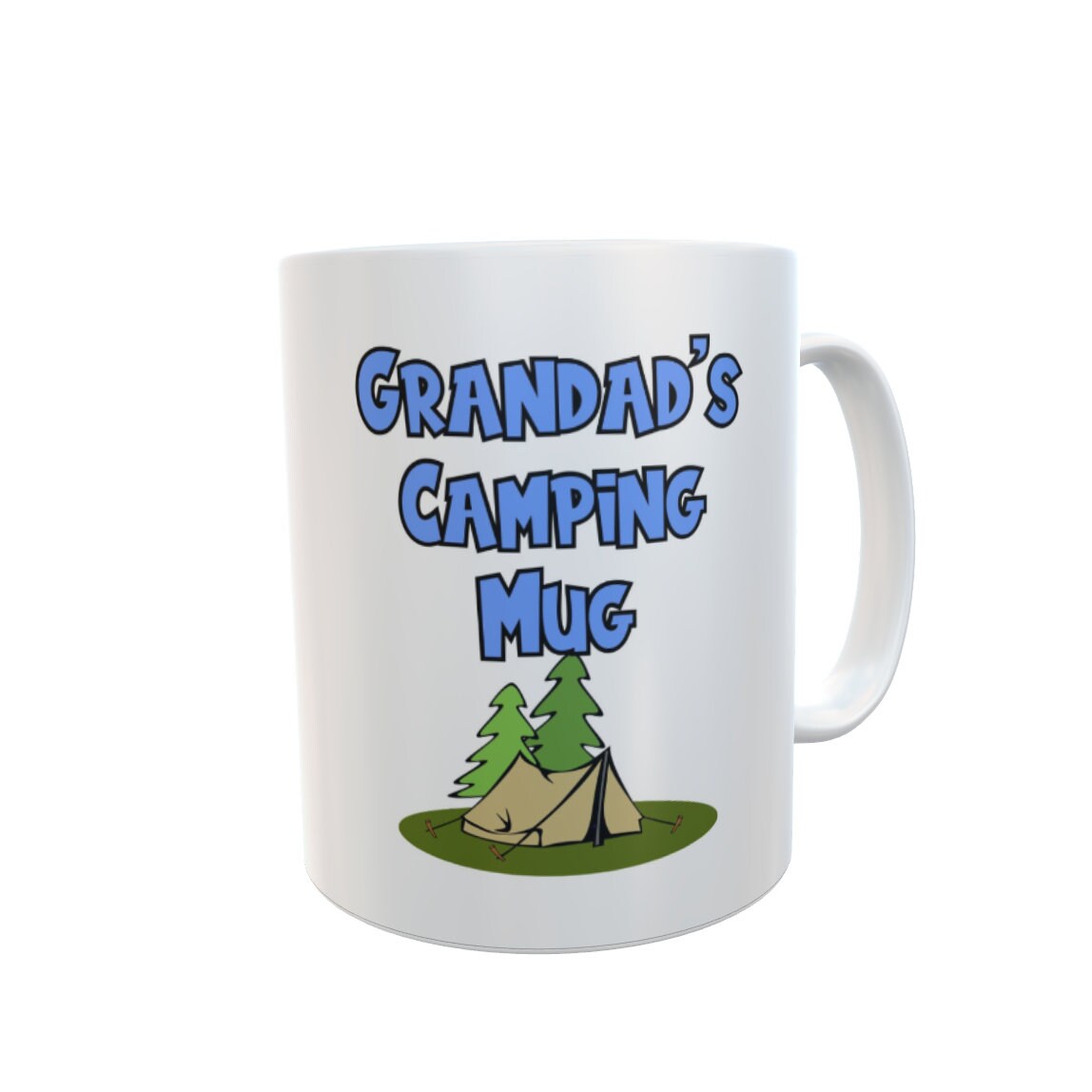 Grandad Mug Gift - Grandad's Camping Mug - Novelty Funny Nice Cute Holiday Travel Vacation Cup Present