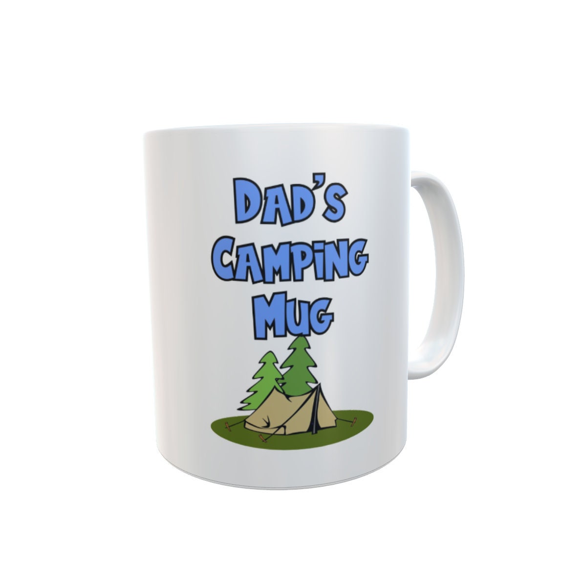 Dad Mug Gift - Dad's Camping Mug - Nice Novelty Funny Father Daddy Holiday Travel Vacation Cup