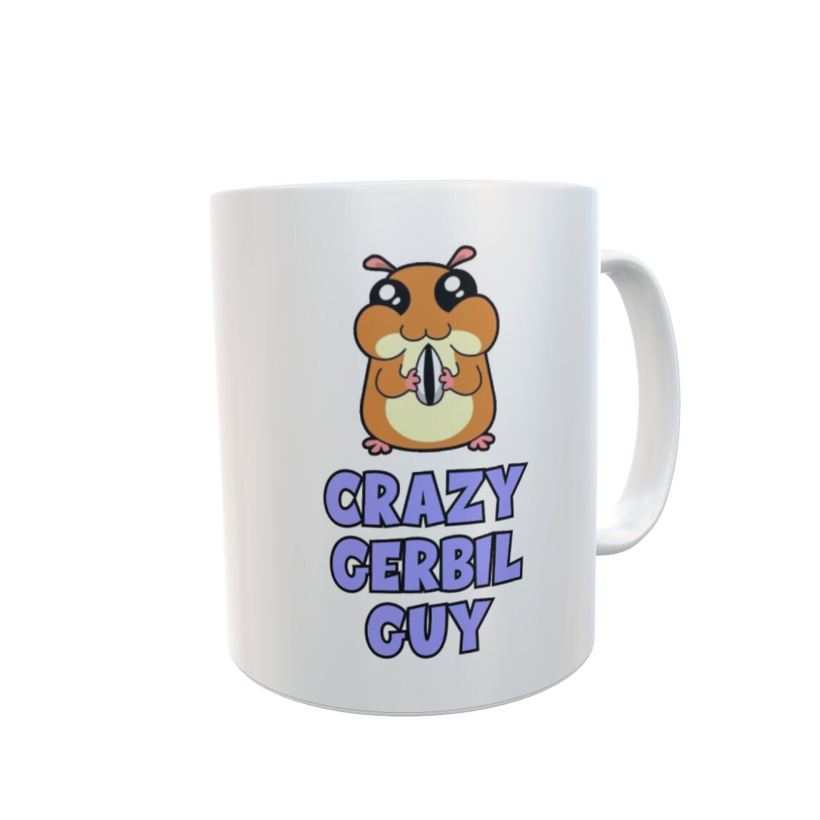 Gerbil Mug Gift - Crazy Gerbil Guy - Nice Funny Cute Novelty Pet Owner Lover Fan Ceramic Cup Present