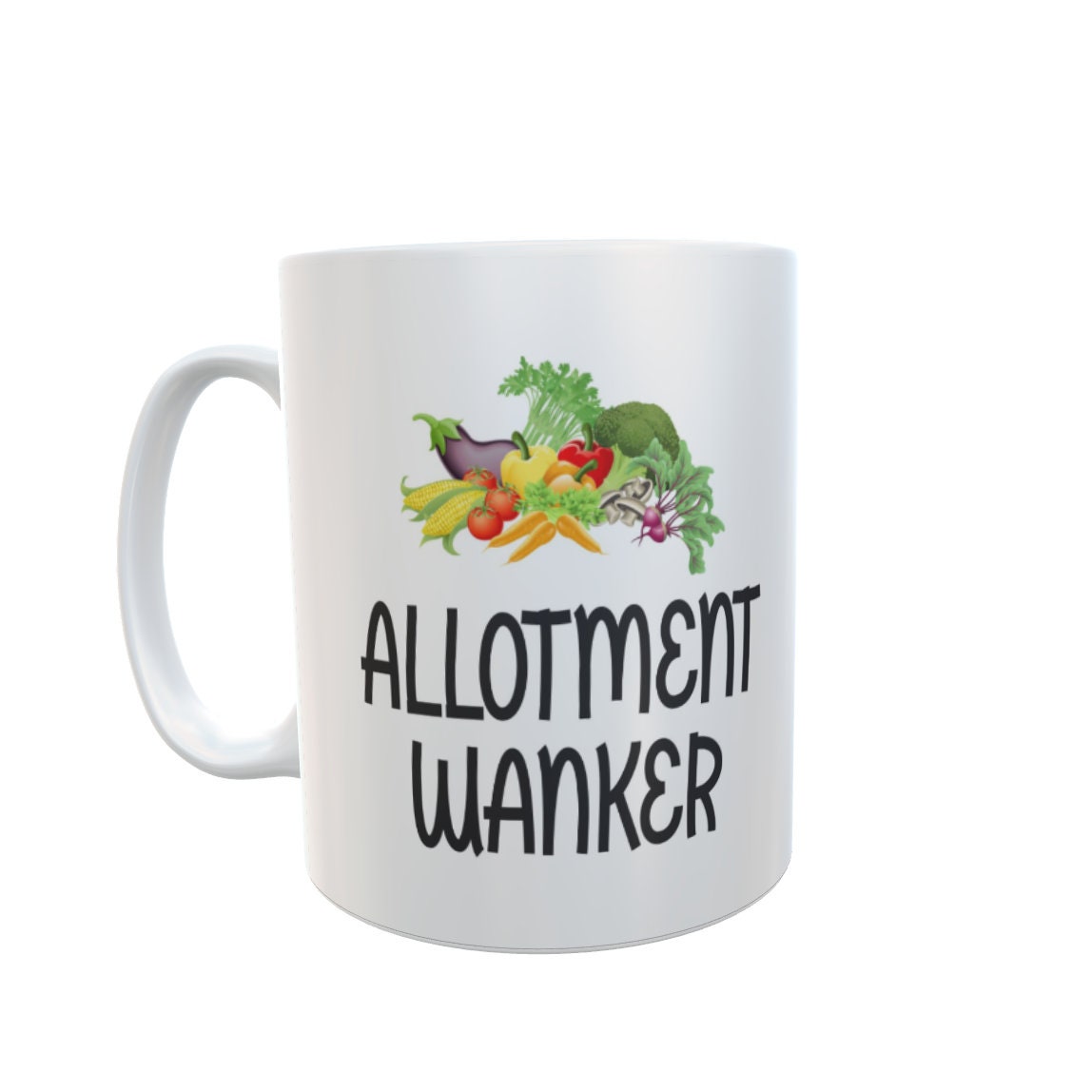 Gardening Mug Gift - Allotment Wanker - Novelty Rude Funny Gardener Green Fingers Cup