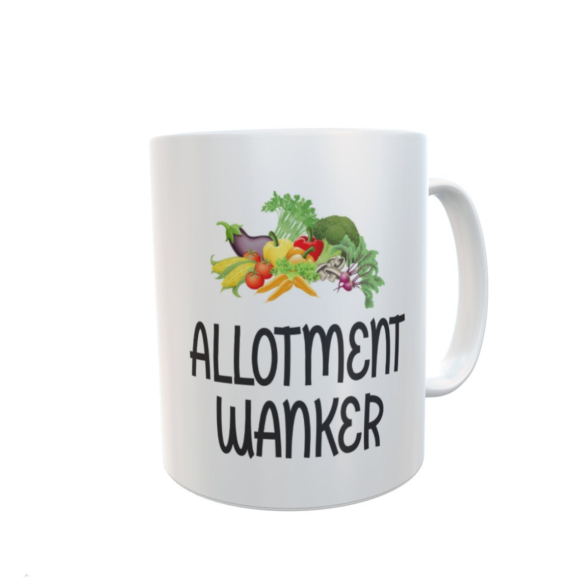 Gardening Mug Gift - Allotment Wanker - Novelty Rude Funny Gardener Green Fingers Cup