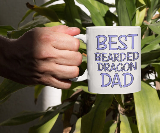 Bearded Dragon Mug Gift - Best Bearded Dragon Dad - Nice Funny Novelty Pet Owner Daddy Cup Present