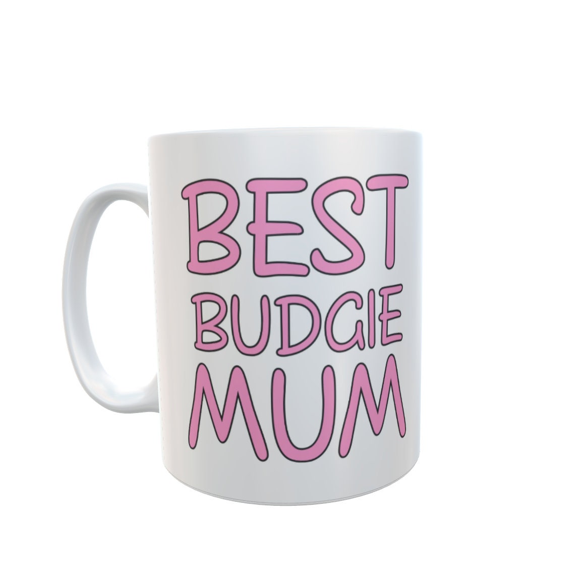 Budgie Mug Gift - Best Budgie Mum - Nice Funny Cute Novelty Pet Owner Mummy Cup Present