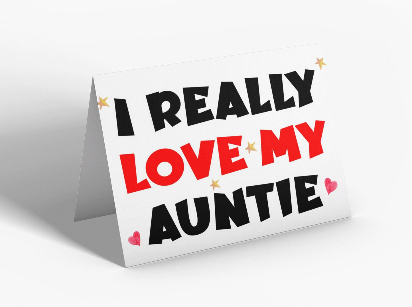 Auntie Birthday Card - I Really Love My Auntie  - Nice Cute Fun Novelty Greetings Card