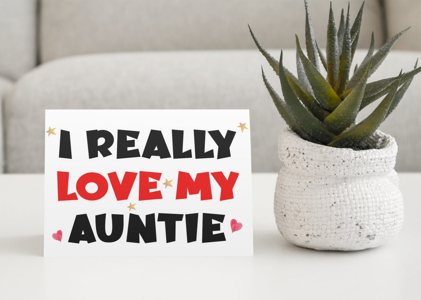 Auntie Birthday Card - I Really Love My Auntie  - Nice Cute Fun Novelty Greetings Card