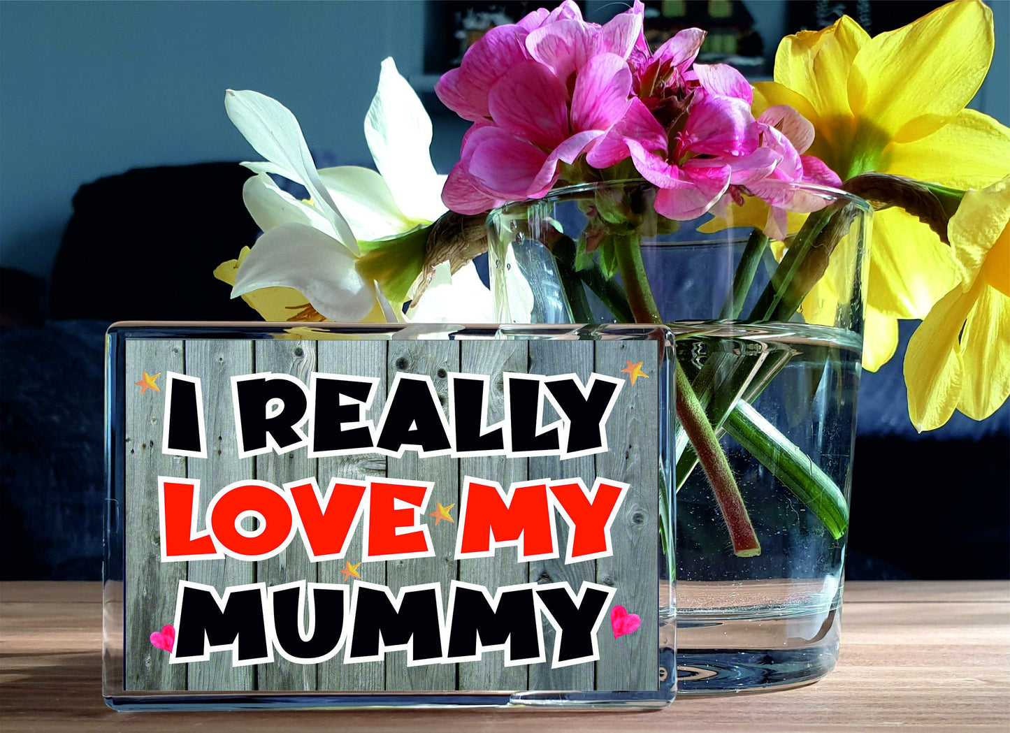 Mummy Gift Fridge Magnet - I Really Love My Mummy - Nice Fun Cute Novelty Love Birthday Christmas Present