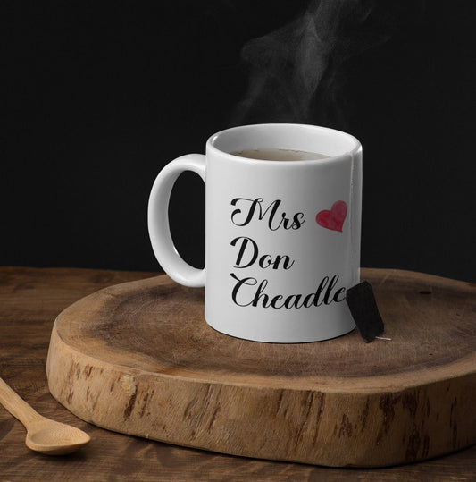 Mrs Don Cheadle Mug Gift Nice Cute Funny Novelty Marvel Ironman Movie Fan Cup Present