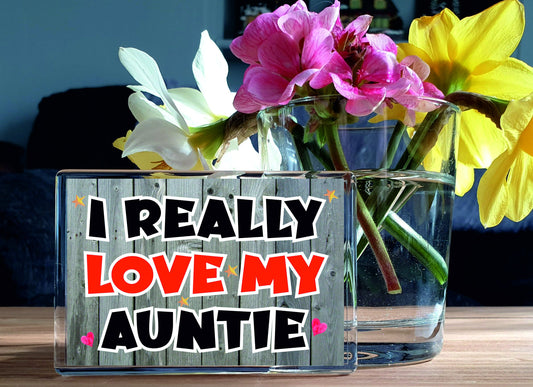 Auntie Fridge Magnet - I Really Love My Auntie - Novelty Love Gift - Fun Birthday Christmas Present
