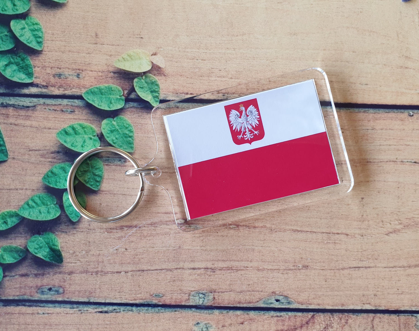 Poland Flag Keyring Gift - Cute Polish Novelty Key Fob - Birthday Xmas Present