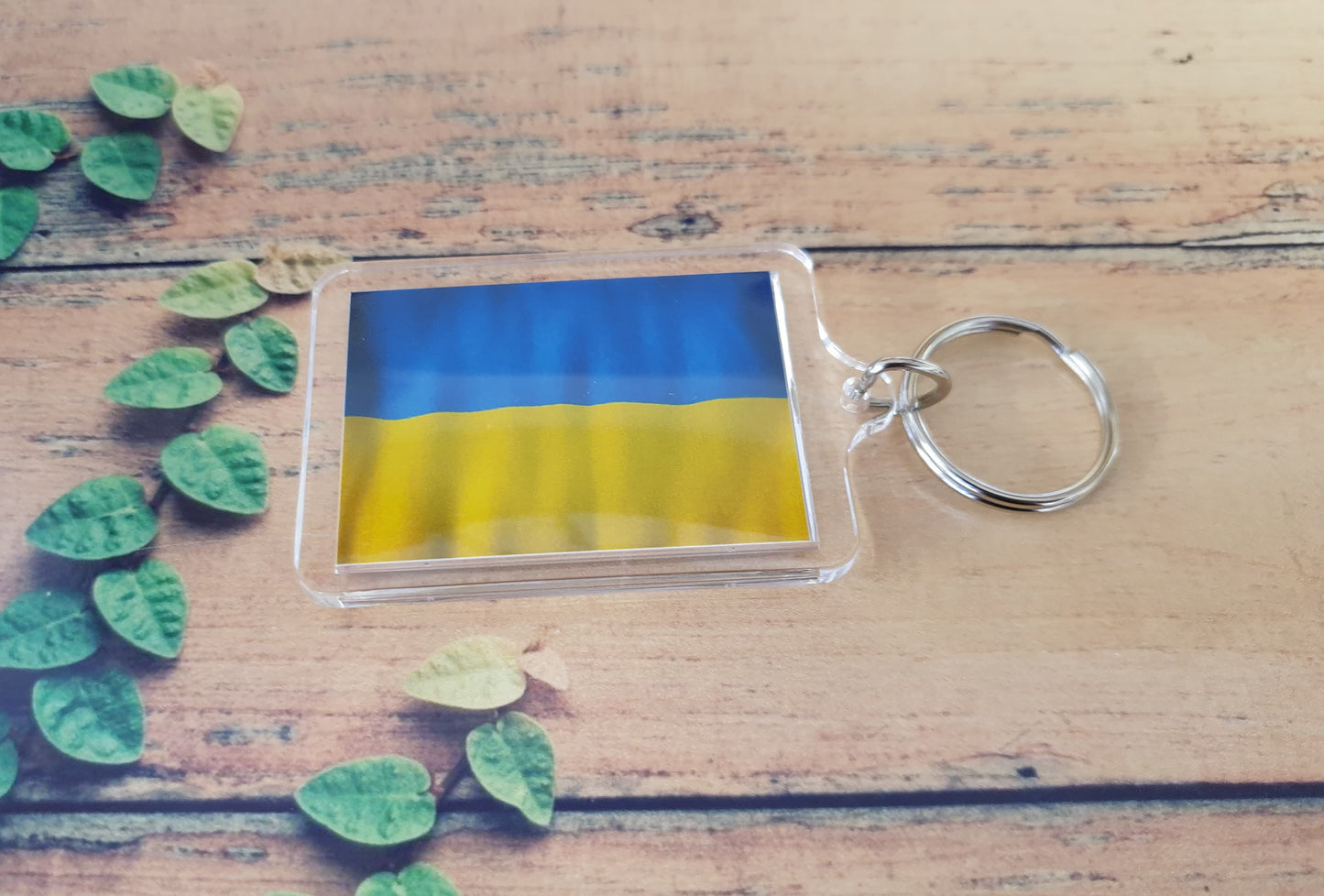 Ukraine Flag Keyring Gift - Cute Ukrainian Novelty Key Fob - Birthday Present