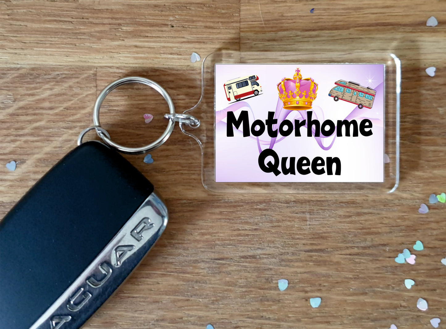 Motorhome Keyring - Motorhome Queen - Fun Cheeky Cute Gift - Novelty Birthday Present