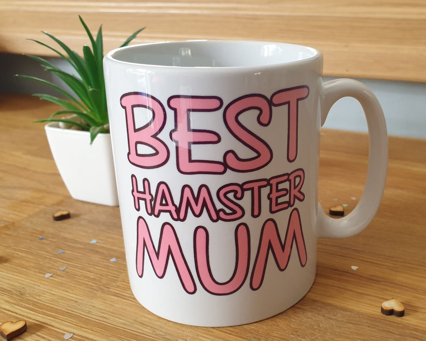 Hamster Mug - Best Hamster Mum - Cute Fun Novelty Mother Pet Owner Present