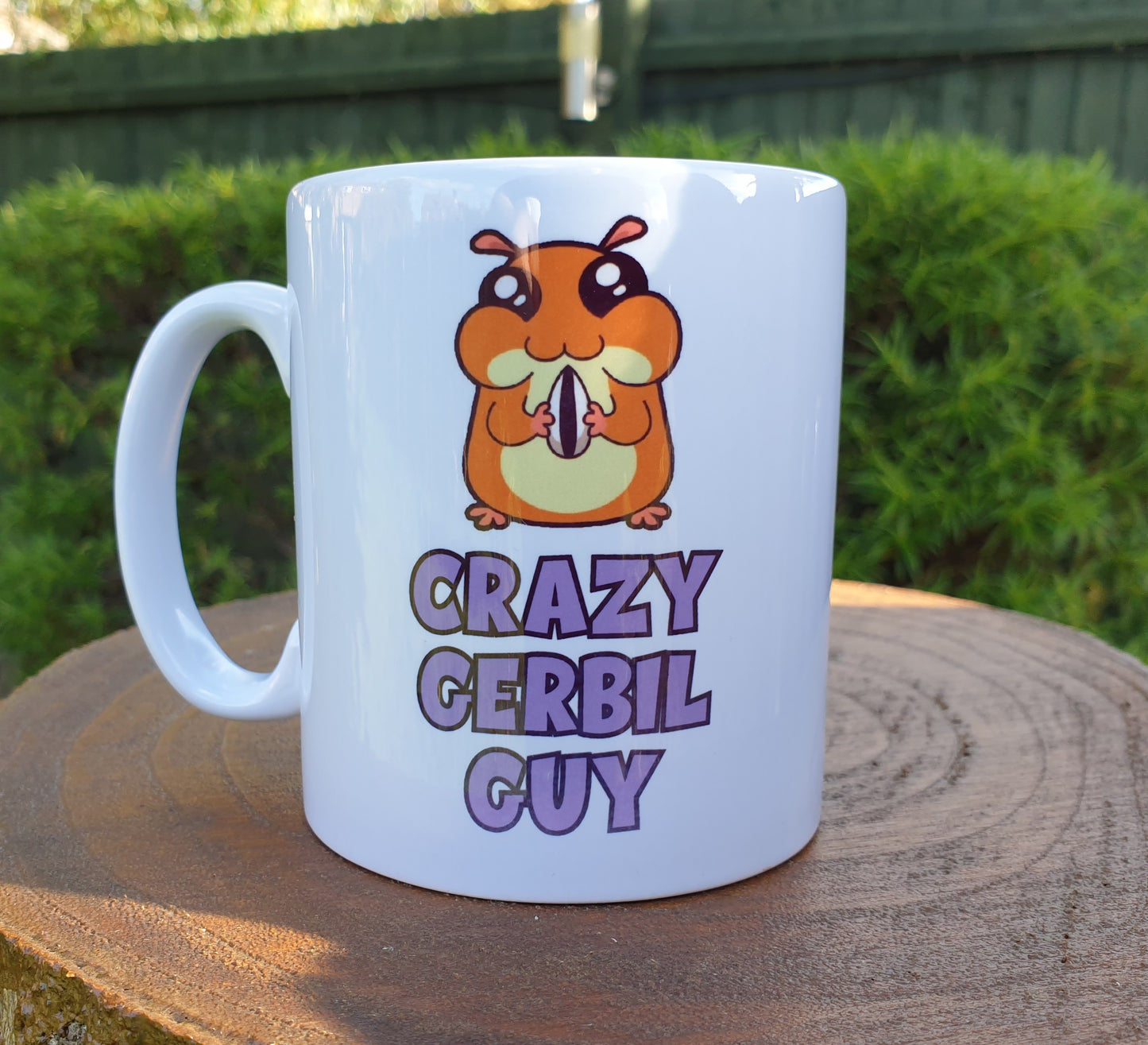 Gerbil Mug Gift - Crazy Gerbil Guy - Nice Funny Cute Novelty Pet Owner Lover Fan Ceramic Cup Present