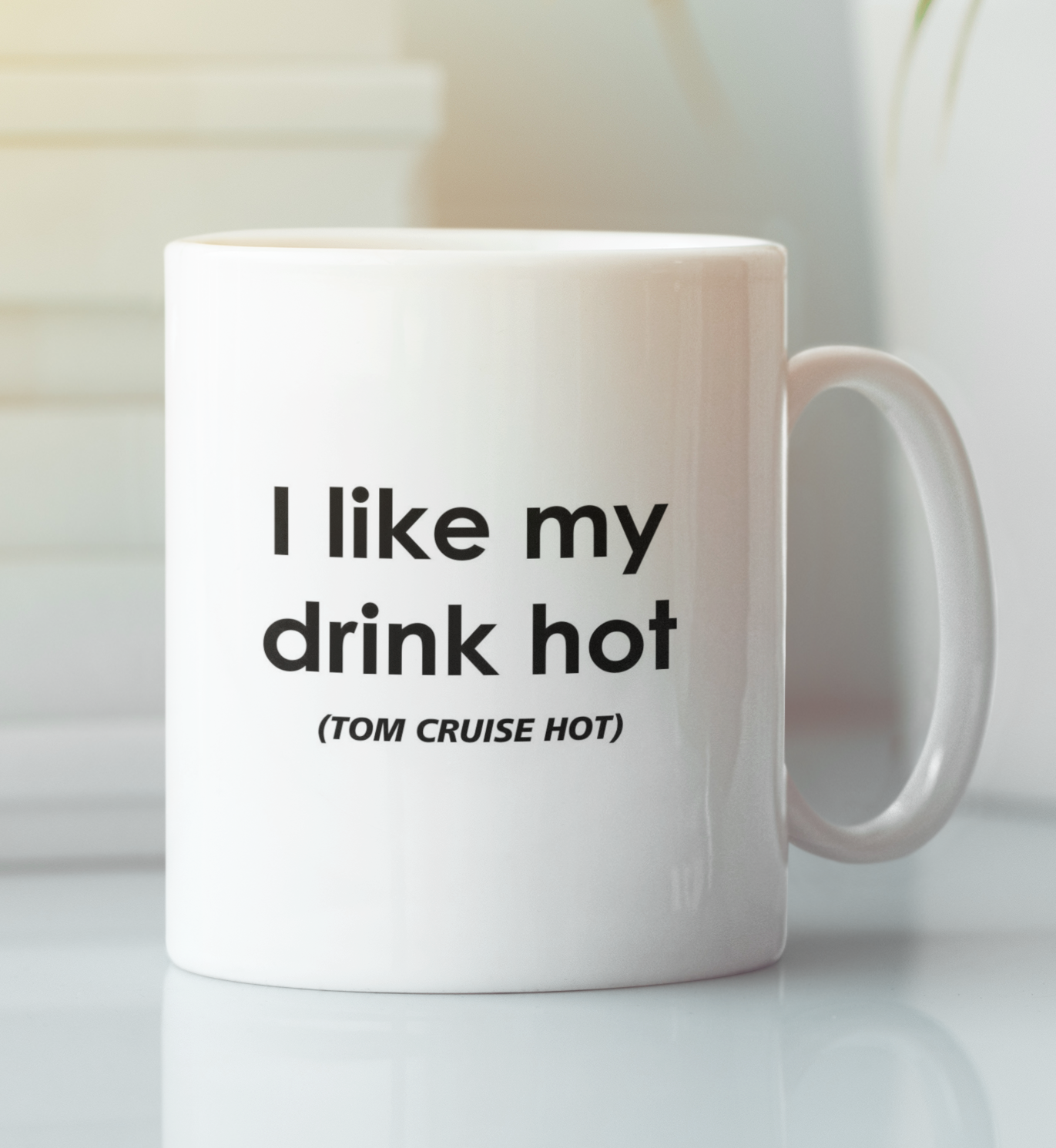 Tom Cruise Mug Gift - I Like My Drink Hot Tom Cruise Hot - Novelty Movie Star Fan Cup Present