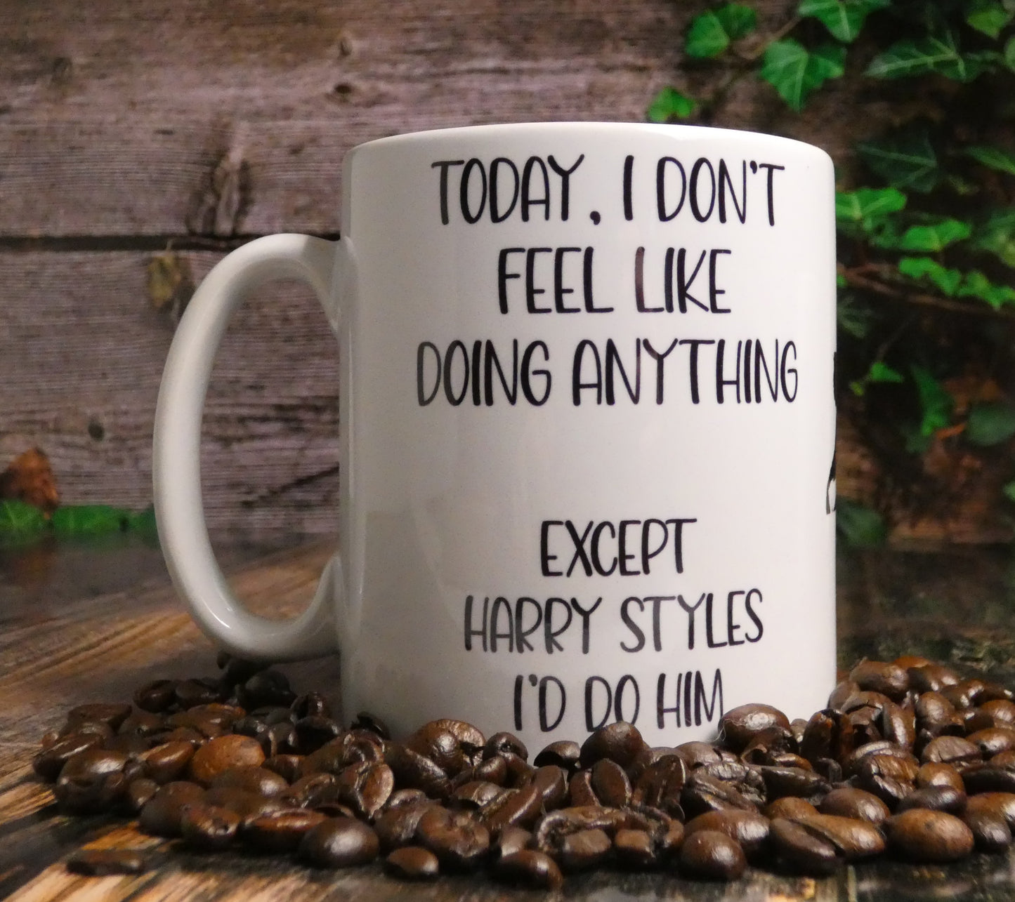 Harry Styles Mug Gift - I Don't Feel Like Doing Anything Except - Cute Novelty Pop Star Fan Cup Present