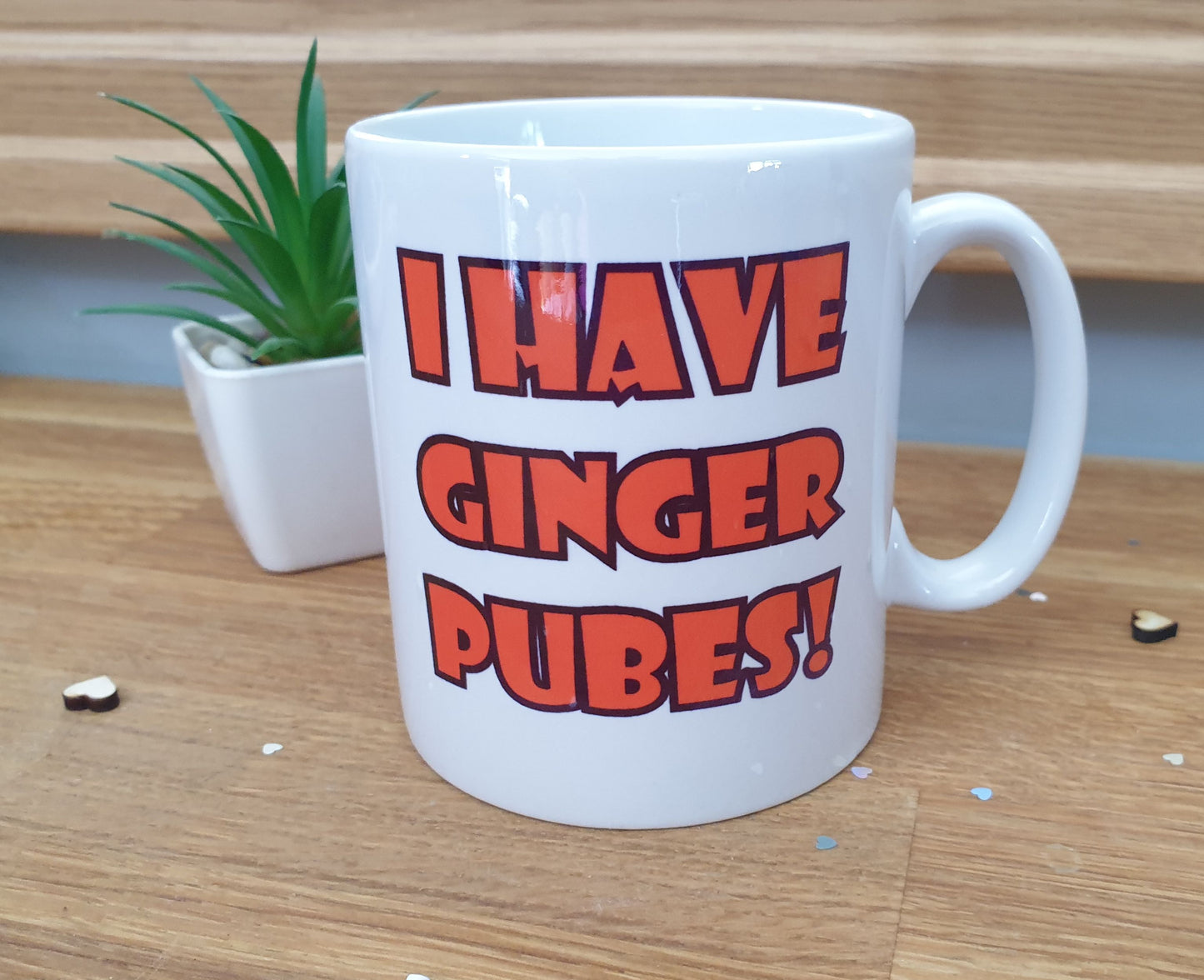 Ginger Mug Gift - I Have Ginger Pubes - Funny Cute Novelty Redhead Joke Ceramic Cup Present