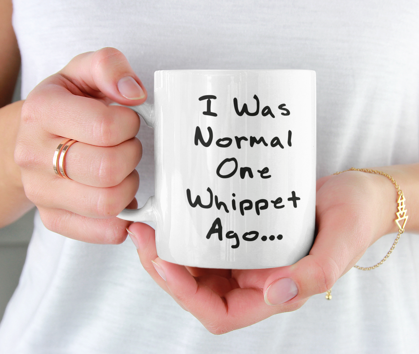 Whippet Mug Gift - I Was Normal One Whippet Ago - Nice Cute Novelty Funny Dog Owner Present